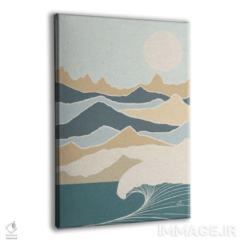 تابلو مینیمال آرام اثر فابیان لاواتر - نمای پرسپکتیو محصول