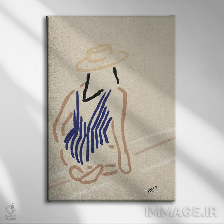 تابلو مینیمال مقصد بعدی کجاست؟ اثر فابیان لاواتر - نمای روبهرو روی دیوار