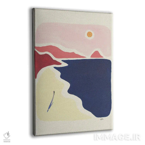 تابلو مینیمال راه برو و نفس بکش اثر فابیان لاواتر - نمای پرسپکتیو محصول