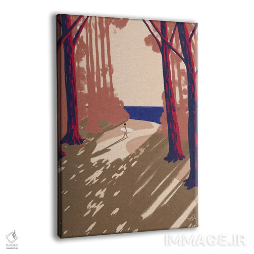تابلو دکوراتیو پیاده روی های یکشنبه اثر فابیان لاواتر - نمای پرسپکتیو محصول