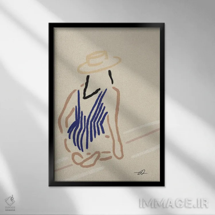 تابلو مینیمال مقصد بعدی کجاست؟ اثر فابیان لاواتر - نمای قابدار مشکی