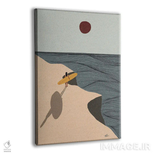 تابلو دکوراتیو موج رسیده است اثر فابیان لاواتر - نمای پرسپکتیو محصول