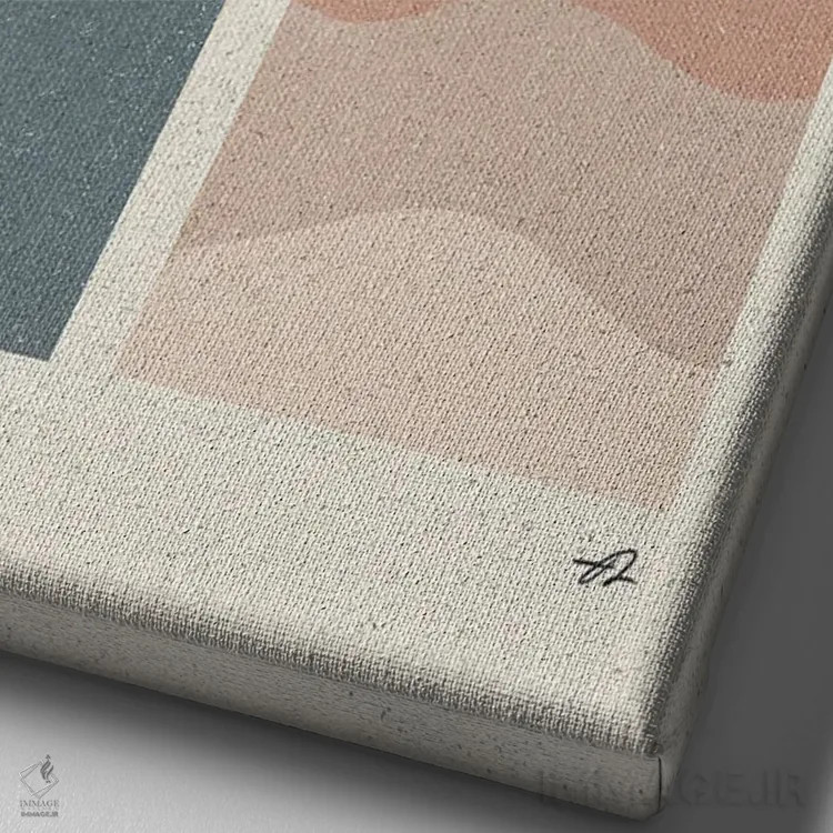 تابلو مینیمال روزهای تابستانی اثر فابیان لاواتر - نمای نزدیک بافت بوم