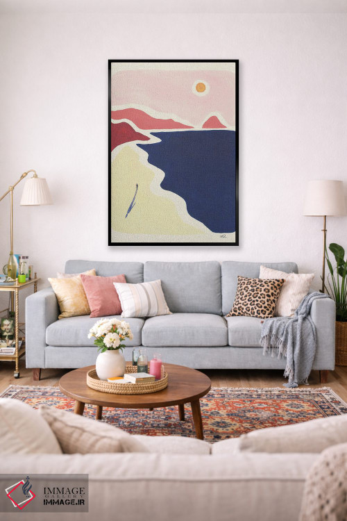 تابلو مینیمال راه برو و نفس بکش اثر فابیان لاواتر - D1B