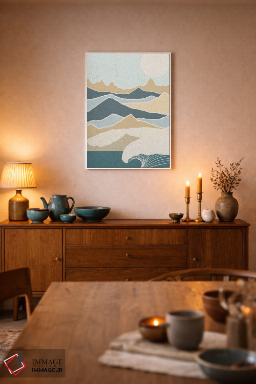 تابلو مینیمال آرام اثر فابیان لاواتر - D6W