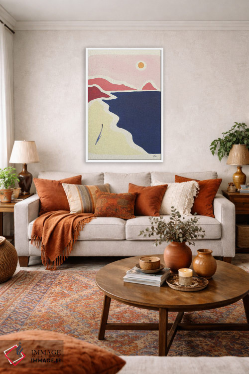 تابلو مینیمال راه برو و نفس بکش اثر فابیان لاواتر - D3W