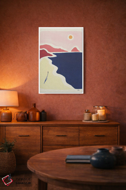 تابلو مینیمال راه برو و نفس بکش اثر فابیان لاواتر - D4W