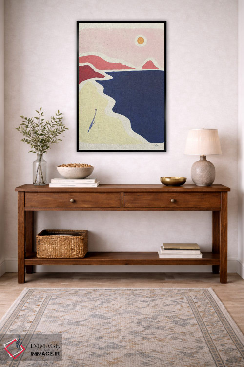 تابلو مینیمال راه برو و نفس بکش اثر فابیان لاواتر - D6B