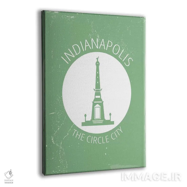 تابلو مینیمال ایندی، دایره اثر فلای گرافیکس - نمای پرسپکتیو محصول