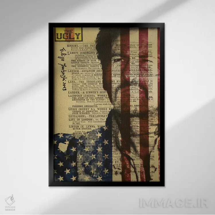 تابلو دکوراتیو زشت اثر فیلیپو ایمبریگی - نمای قابدار مشکی