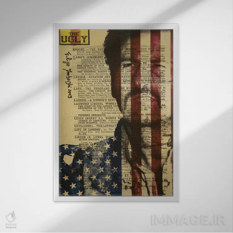 تابلو دکوراتیو زشت اثر فیلیپو ایمبریگی - نمای قابدار سفید