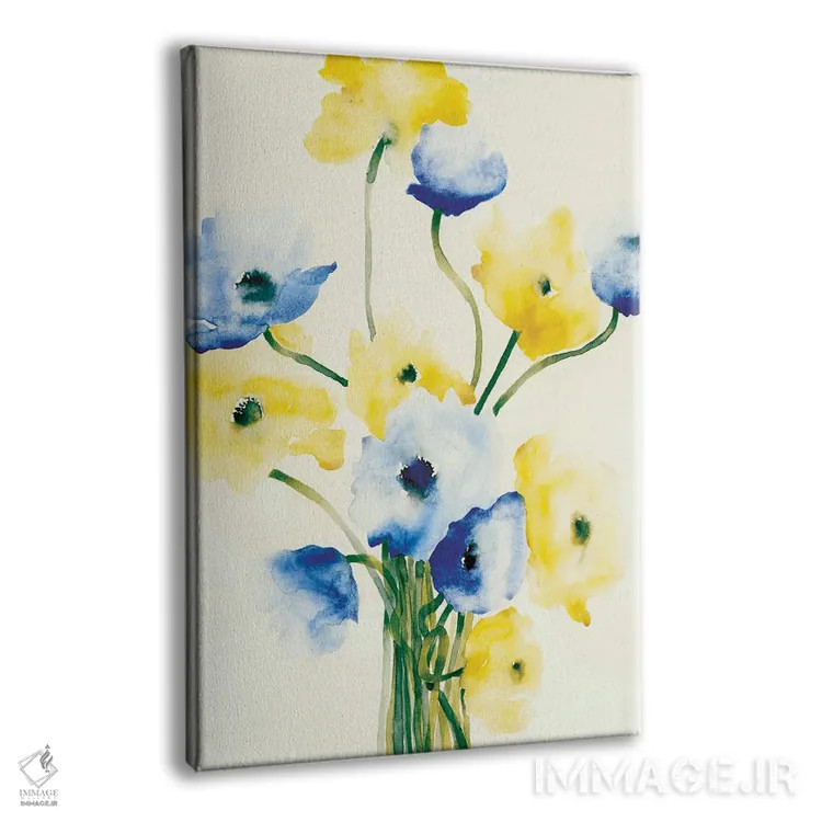 تابلو مینیمال شقایق اثر فلاویا کودمی - نمای پرسپکتیو محصول