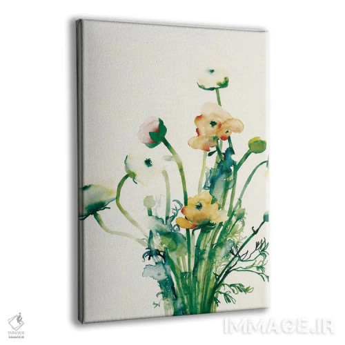 تابلو مدرن دسته گل V اثر فلاویا کودمی - نمای پرسپکتیو محصول