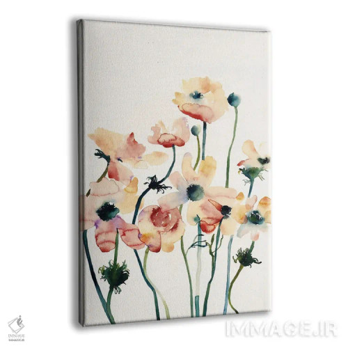 تابلو مدرن دسته گل VII اثر فلاویا کودمی - نمای پرسپکتیو محصول