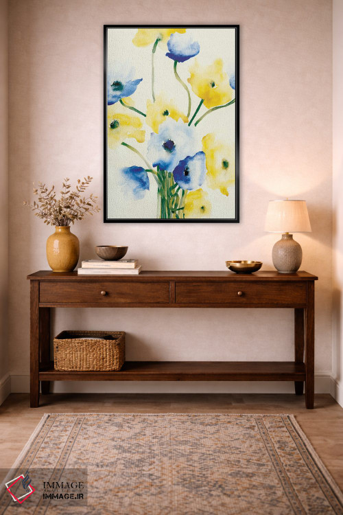 تابلو مینیمال شقایق اثر فلاویا کودمی - D4B