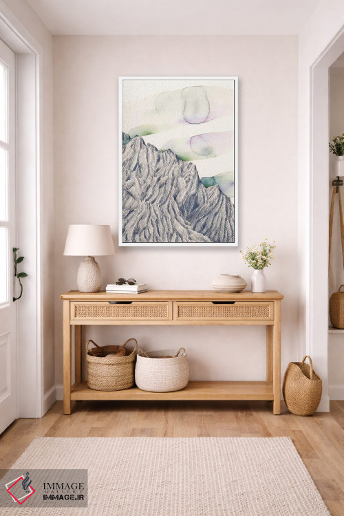 تابلو مینیمال آسمان کوهستانی اثر فلاویا کودمی - D5W