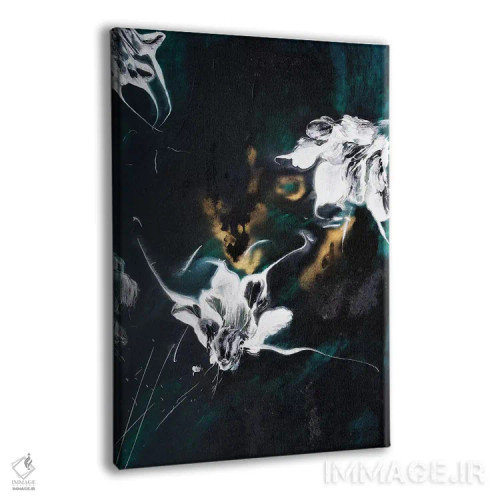 تابلو انتزاعی شکوفه زدن دانوب III اثر فرانسواز واتره - نمای پرسپکتیو محصول