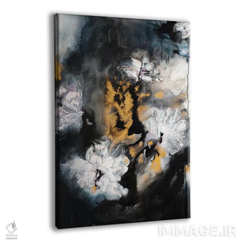 تابلو انتزاعی خاطرات شب جز II اثر فرانسواز واتره - نمای پرسپکتیو محصول