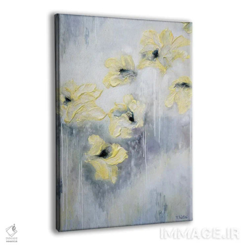 تابلو انتزاعی بوسه های بهاری اثر فرانسواز واتره - نمای پرسپکتیو محصول