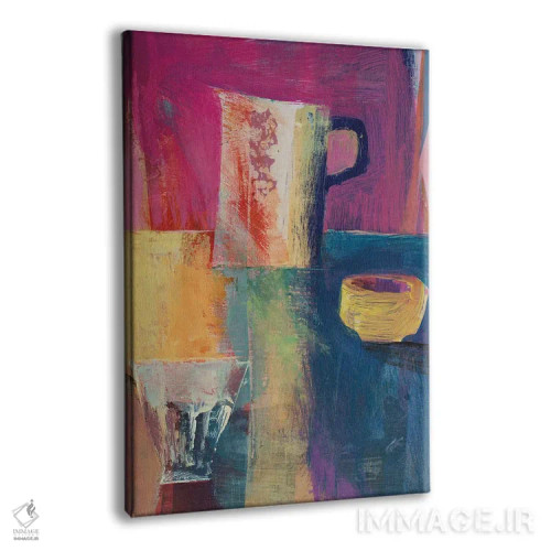 تابلو مینیمال نور هارلکوین اثر گابریلا باکینگهام - نمای پرسپکتیو محصول