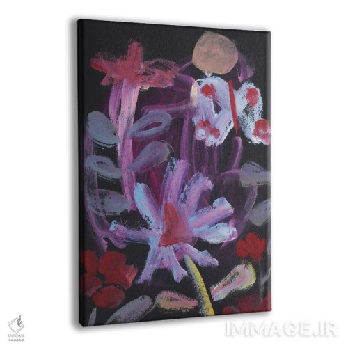 تابلو انتزاعی پرواز شبانه اثر گابریلا باکینگهام - نمای پرسپکتیو محصول