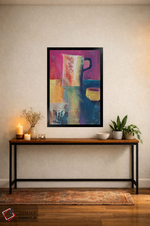 تابلو مینیمال نور هارلکوین اثر گابریلا باکینگهام - D5B