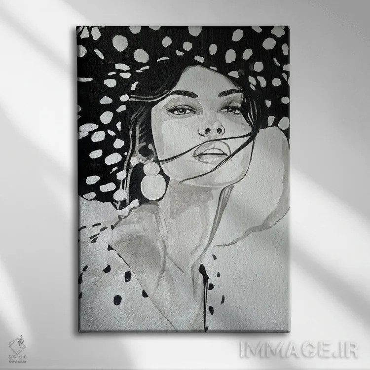 تابلو دکوراتیو کمتر یعنی بیشتر اثر گیل لبلو - نمای روبهرو روی دیوار