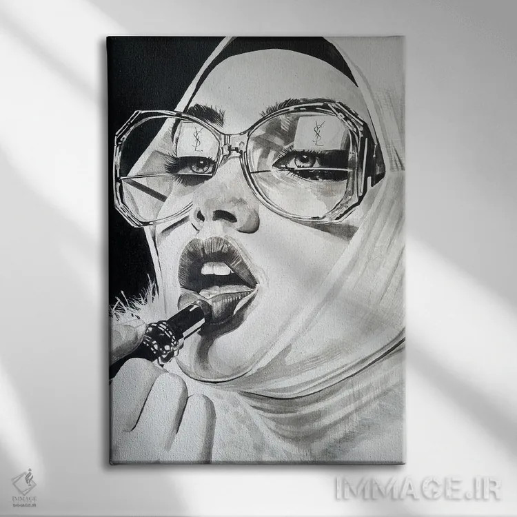 تابلو دکوراتیو لانژ لوکس اثر گیل لبلو - نمای روبهرو روی دیوار