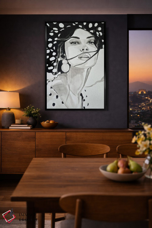 تابلو دکوراتیو کمتر یعنی بیشتر اثر گیل لبلو - D2B