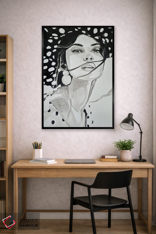 تابلو دکوراتیو کمتر یعنی بیشتر اثر گیل لبلو - D3B