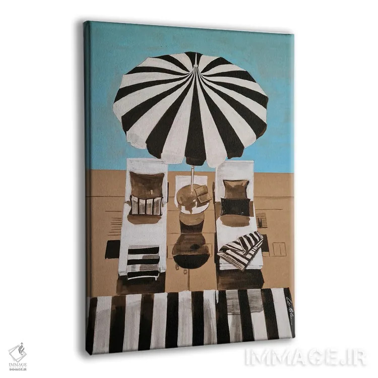 تابلو دکوراتیو من دو عشق دارم اثر گیل لبلو - نمای پرسپکتیو محصول