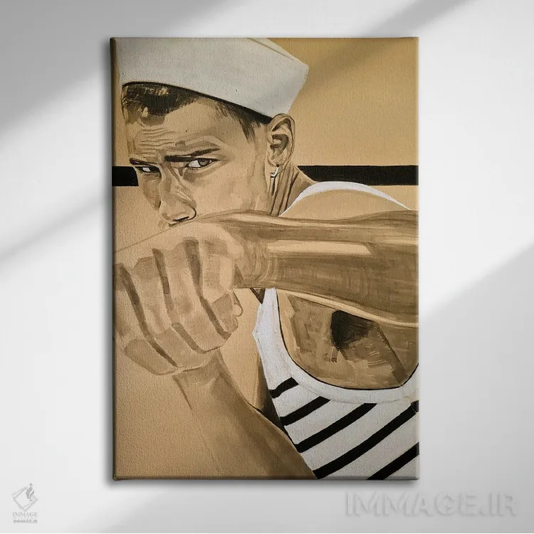 تابلو دکوراتیو بم اثر گیل لبلو - نمای روبهرو روی دیوار