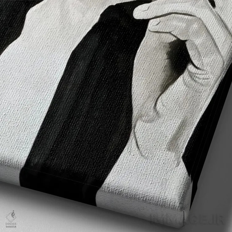 تابلو دکوراتیو هماهنگ با میل آرامشت اثر گیل لبلو - نمای نزدیک بافت بوم