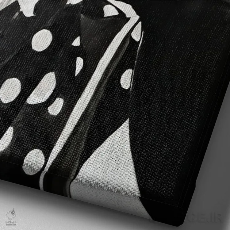 تابلو دکوراتیو باران دوباره می آید اثر گیل لبلو - نمای نزدیک بافت بوم