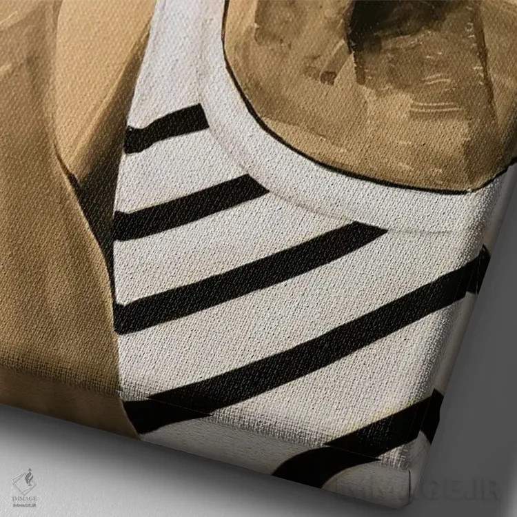 تابلو دکوراتیو بم اثر گیل لبلو - نمای نزدیک بافت بوم