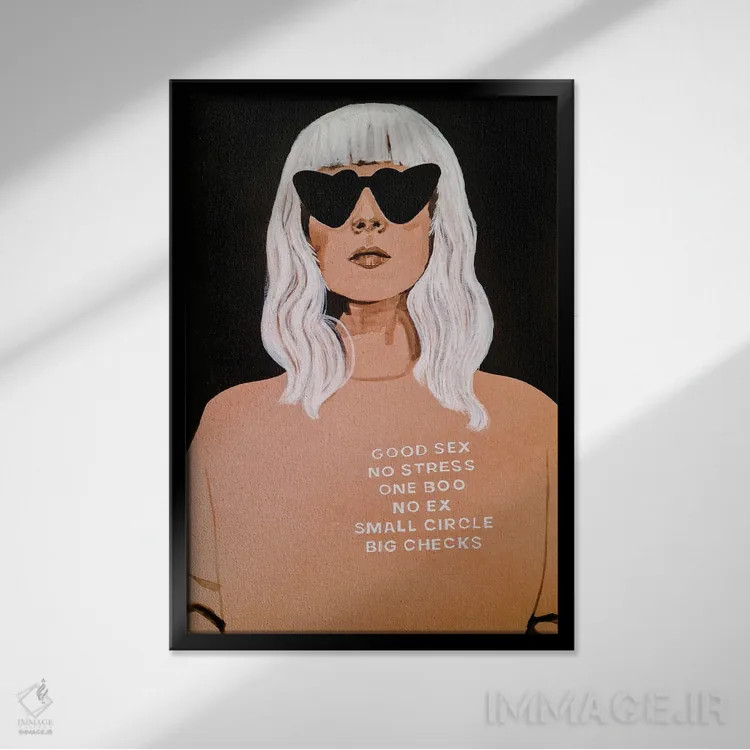 تابلو دکوراتیو یک بو اثر گیل لبلو - نمای قابدار مشکی