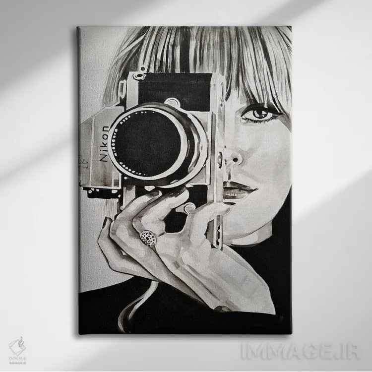 تابلو دکوراتیو گرفتن اثر گیل لبلو - نمای روبهرو روی دیوار