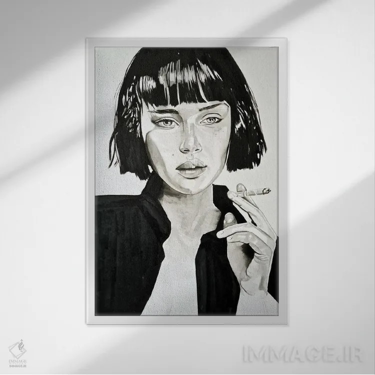 تابلو دکوراتیو هماهنگ با میل آرامشت اثر گیل لبلو - نمای قابدار سفید