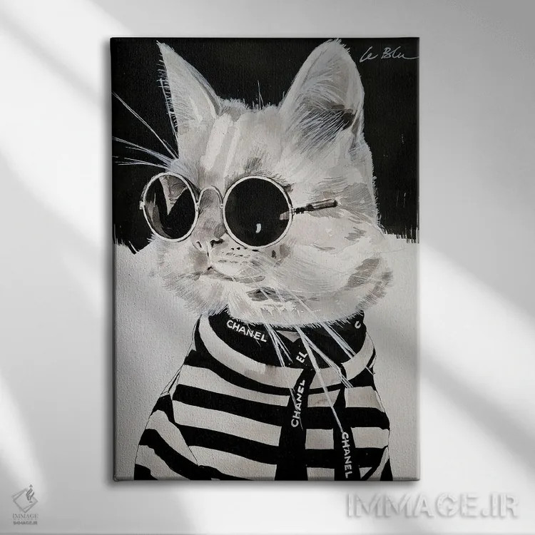 تابلو دکوراتیو عاشق شنل اثر گیل لبلو - نمای روبهرو روی دیوار