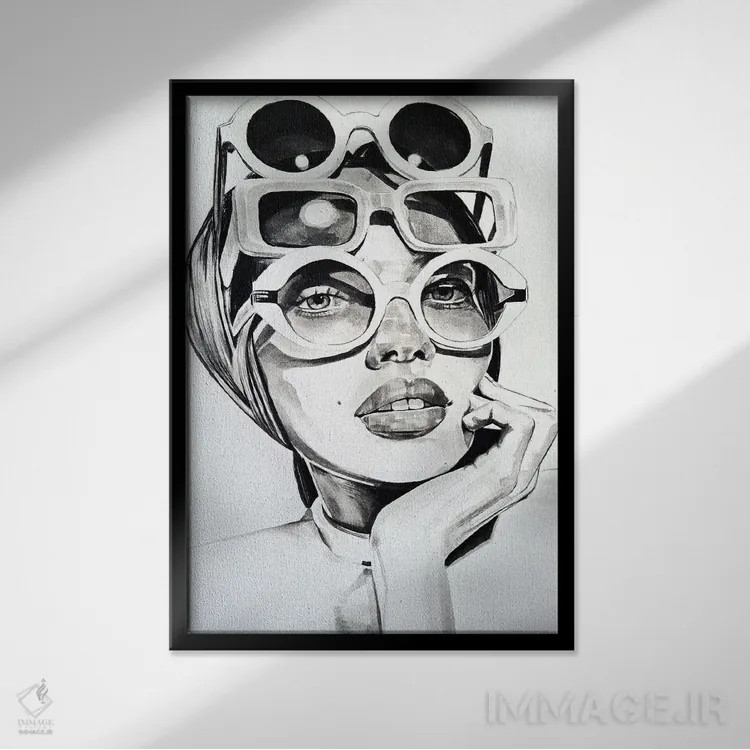 تابلو دکوراتیو سپر محافظ در برابر استرس روزانه اثر گیل لبلو - نمای قابدار مشکی