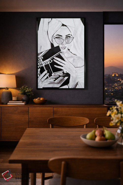 تابلو دکوراتیو هیچ وقت از طراحی خودت دست نکش اثر گیل لبلو - D2B