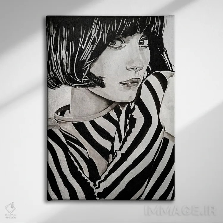 تابلو دکوراتیو شاید دفعه بعد تو مال من و من مال تو باشم اثر گیل لبلو - نمای روبهرو روی دیوار