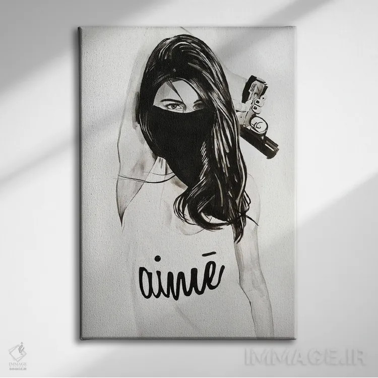 تابلو دکوراتیو در جستجوی عشق اثر گیل لبلو - نمای روبهرو روی دیوار