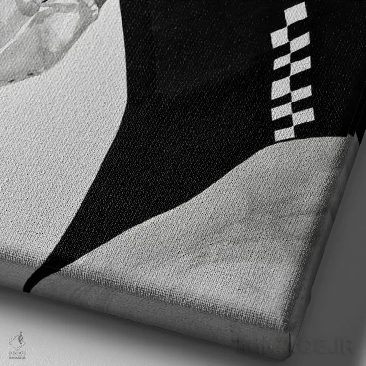 تابلو دکوراتیو اعتیاد به گلف اثر گیل لبلو - نمای نزدیک بافت بوم