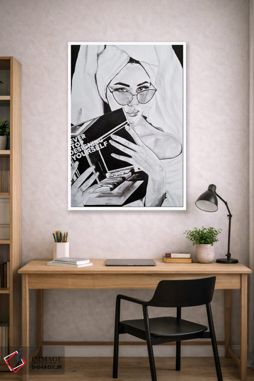 تابلو دکوراتیو هیچ وقت از طراحی خودت دست نکش اثر گیل لبلو - D1W