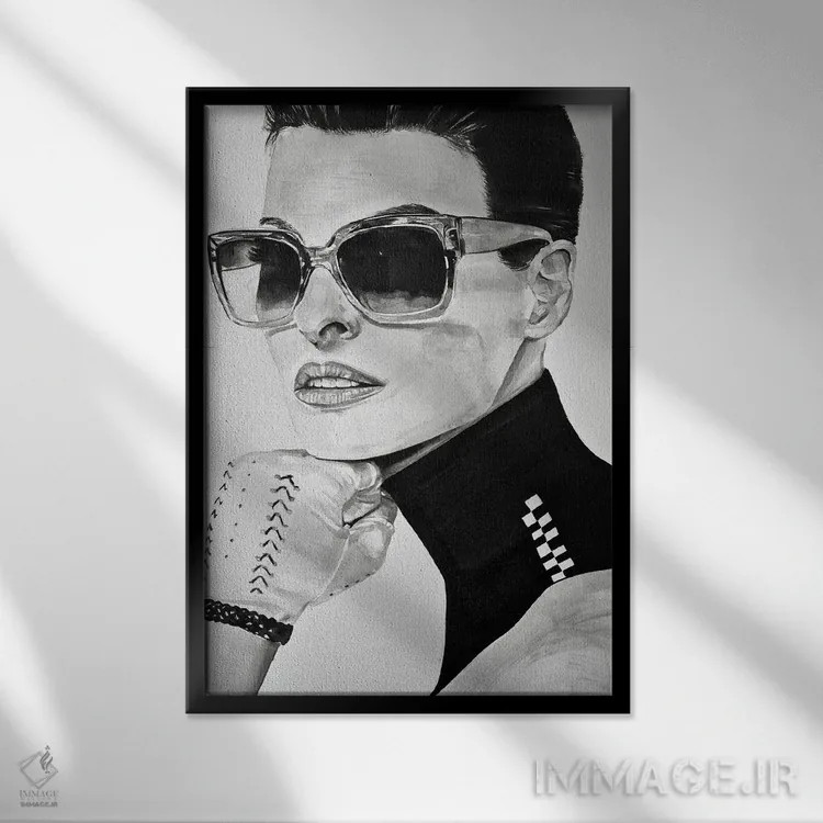 تابلو دکوراتیو اعتیاد به گلف اثر گیل لبلو - نمای قابدار مشکی