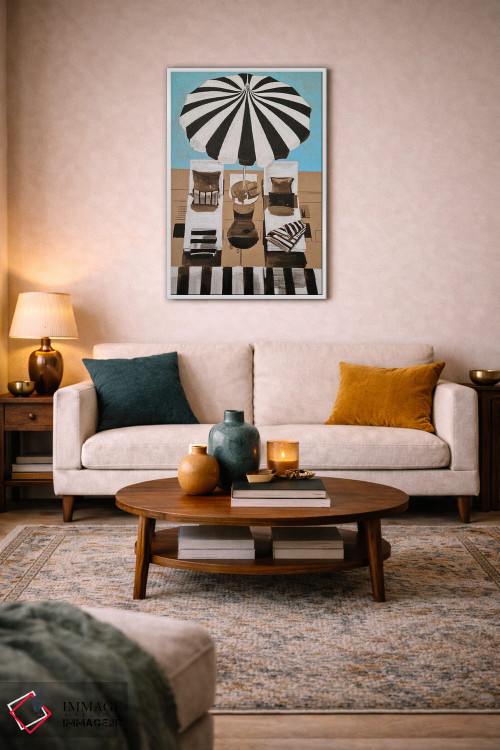 تابلو دکوراتیو من دو عشق دارم اثر گیل لبلو - D1W