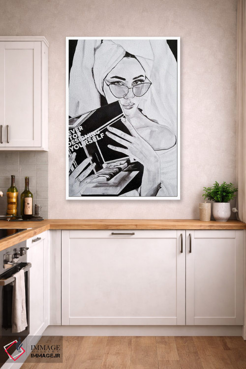 تابلو دکوراتیو هیچ وقت از طراحی خودت دست نکش اثر گیل لبلو - D3W