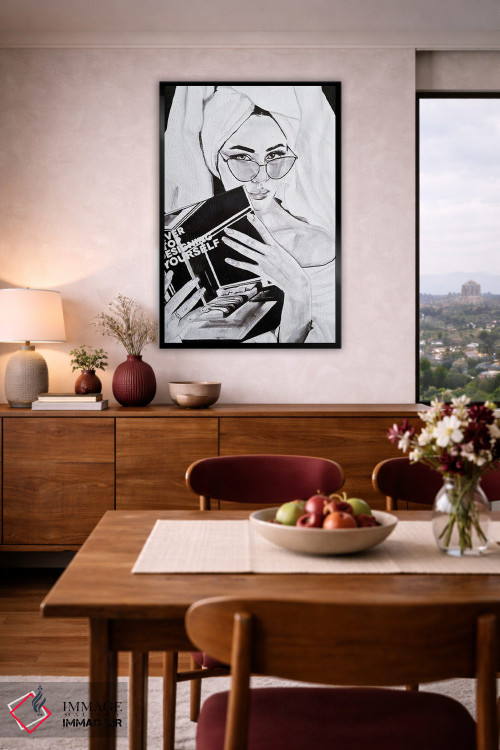 تابلو دکوراتیو هیچ وقت از طراحی خودت دست نکش اثر گیل لبلو - D4B