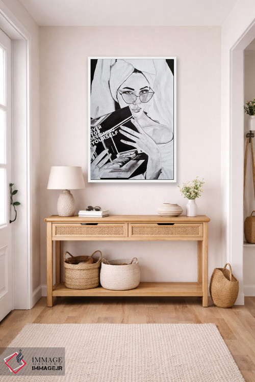 تابلو دکوراتیو هیچ وقت از طراحی خودت دست نکش اثر گیل لبلو - D5W